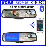 Origianl KOEN Factory LCD 4.3 inch Bluetooth Rearview Mirror Handsfree Car Kit